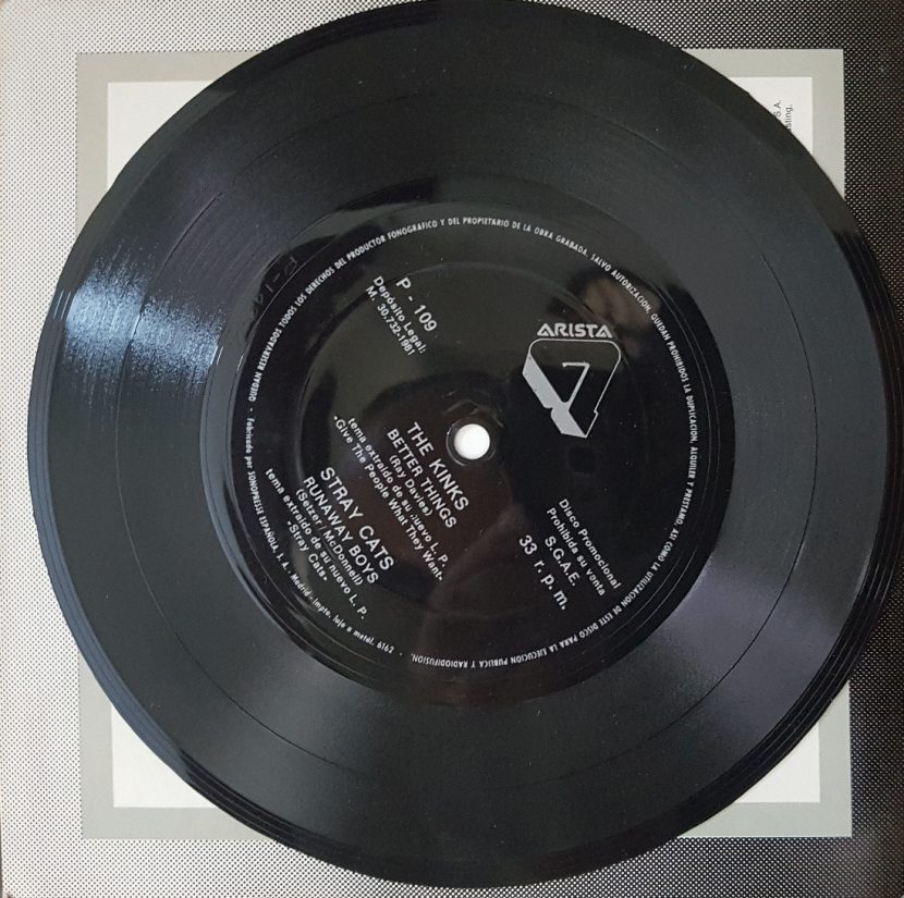 The Kinks & Stray Cats - Flexi Disc. Single Vinilo 45 rpm