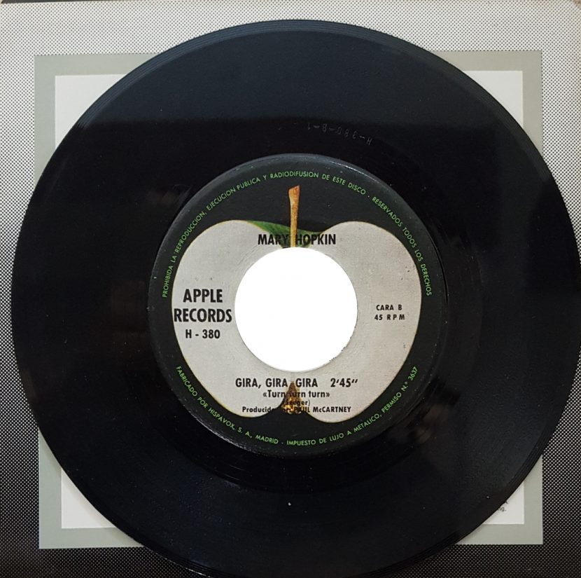 Mary Hopkin - Those Were the Days (Que Tiempo Tan Feliz) Single Vinilo 45 rpm