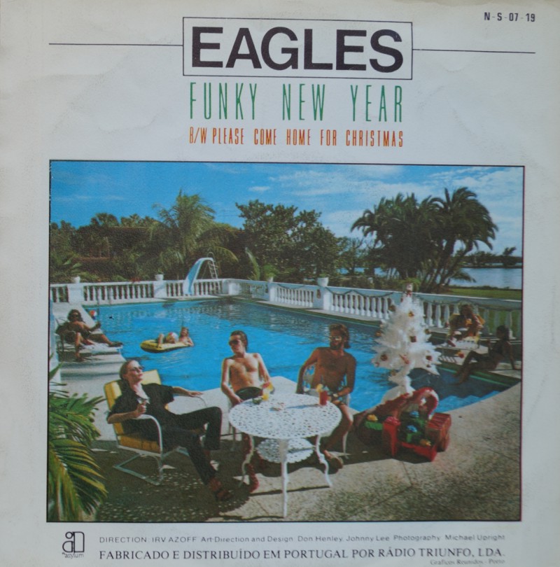 Eagles - Funky New Year - Please Come Home For Christmas. Single Vinilo 45 rpm