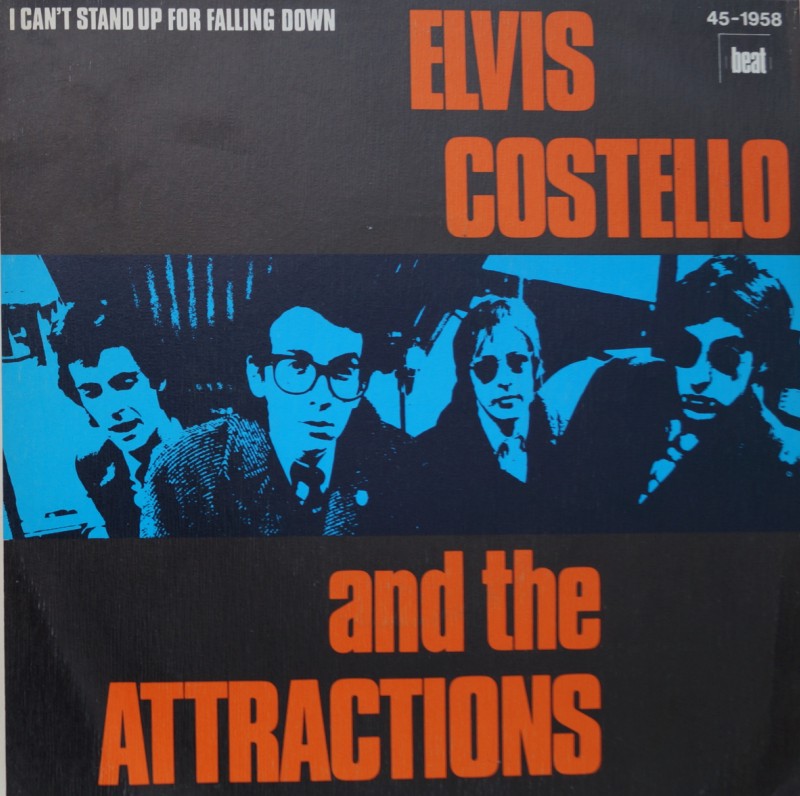 Elvis Costello And The Attractions – I Can't Stand Up For Falling Down. Single Vinilo 45 rpm