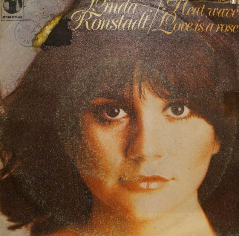 Linda Ronstadt - Heat Wave & Love Is a Rose. Single Vinilo 45 rpm